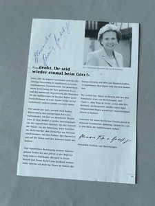 ALEXANDRA VON BERLICHINGEN (†2023) signed Magazinseite 15x21 Autogramm autograph - Picture 1 of 1