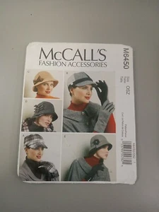 McCall’s M6450 Sewing Pattern Misses Womens Hats and Gloves Variations Uncut - Picture 1 of 3