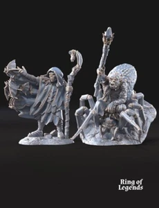 Goblin Shamans - of The Cave - Davale Games - Herr der Ringe - Tabletop - 28mm - Bild 1 von 4