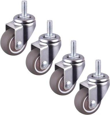 4 Stück Transportrollen Set Schwenkrollen,25Mm Möbelrollen,Geräuscharme Möbel Le - Bild 1 von 4