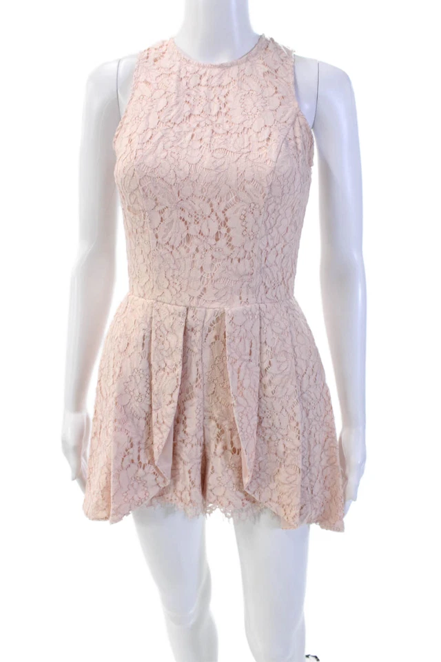 Romper Karina Grimaldi Feminino Mescla de Algodão Estampa Floral Sem Mangas Rosa Tamanho XS - Imagem 1 de 4