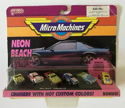 Micro Machines Neon Beach  Collection 2 Australian Release - VW Beetle - Image 1 of 4
