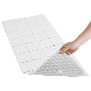 Badewannenmatte Rutschfest Silikon Weich Geruchlos Groß Badematte Ohne Saugnäpfe Fo... - Bild 1 von 5