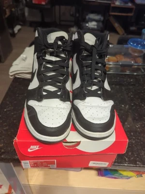 Size 13 - Nike Dunk High Black White - Image 1 of 4