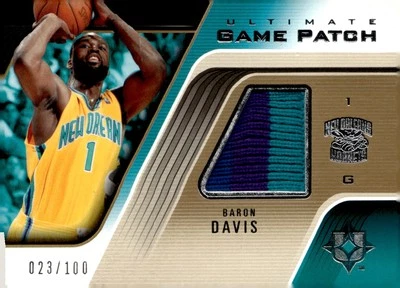 2004-05 Upper Deck Ultimate Collection #UGP-BD Baron Davis Game Patches #/100 - Image 1 of 2