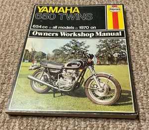 Yamaha 650 Twins Owners Workshop Manual 654cc 1970 On by John Haynes XS TX - Bild 1 von 6