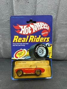 HOT WHEELS 2535 REAL RIDERS CLASSIC COBRA RED SHELBY GOODYEAR TIRES GYT HTF NIP - Picture 1 of 6