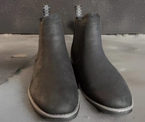 UGG MEN UNION CHELSEA WEATHER 1112362 SCHWARZ GRÖSSE 10 STIEFEL WASSERDICHT LEDER (NEU - Bild 1 von 12