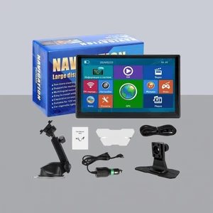 9 inch Car Truck Sat Nav GPS Navigation Free Lifetime UK&EU Maps Touch Screen - Picture 1 of 15