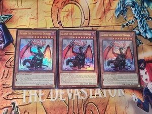 3x Albion the Shrouded Dragon 1st Edition Ultra Rare CH01-EN005 Playset X3 NM  - Picture 1 of 1