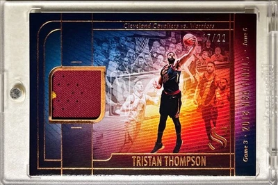 2024 Panini Silhouette Tristan Thompson 2018 Finals Prime Game Used Patch /22 - Image 1 of 4