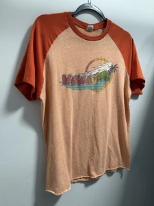 Vtg Hollister 90's Single Stitch Hawaii Beach Surfer Wave Shirt Men's L Retro - Picture 1 of 9