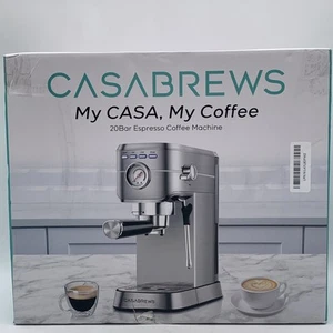 CASABREWS Espresso Machine 20 Bar, Professional Espresso Maker with Milk Frother - Picture 1 of 6