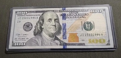 2009  $100 Dollar Serial # JI15031994A MARCH 15, 1994 Birthday Note Circulated - Image 1 of 4