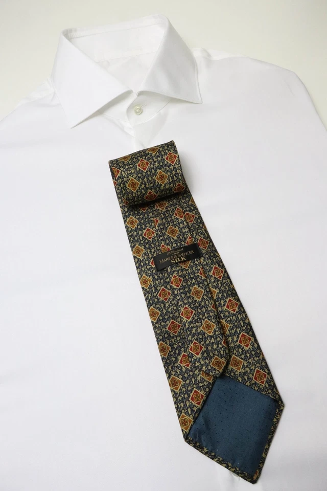 Corbata para hombre Marks & Spencer talla única multicolor puntiaguda estampada seda pura Foto 1 de 4