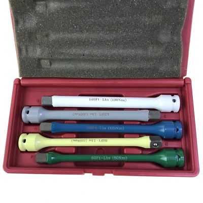 Neiko 02450A Torque Limiting Extension Bar, 5pc Set 1/2-Inch Drive Foto 1 de 4