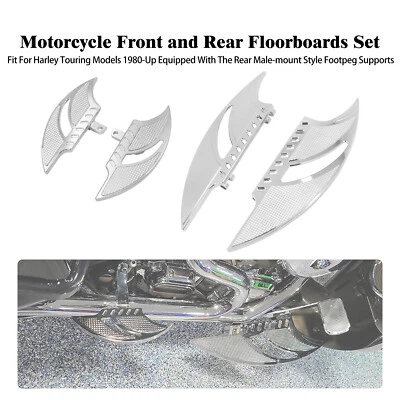 estriberas cromadas para conductor pasajero para Harley Road Electra Glide 86-25 Foto 1 de 4