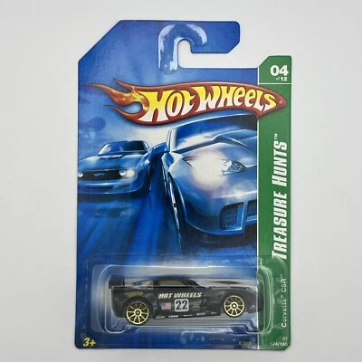 🍒 Hot Wheels 2007 Treasure Hunt Corvette C6R negro 4/12 7ª versión limitada + Foto 1 de 4