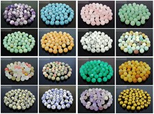 Wholesale Matte Frosted Natural Gemstone Round Loose Beads 4mm 6mm 8mm 10mm 12mm