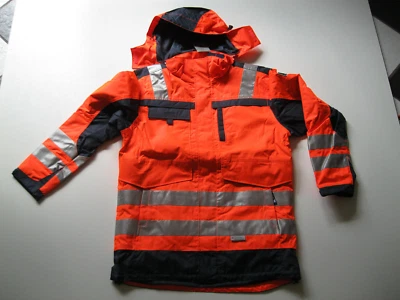 Krapp 3M Scotchlite Reflective Warnschutz Signaljacke Regenschutz Arbeits-Parka