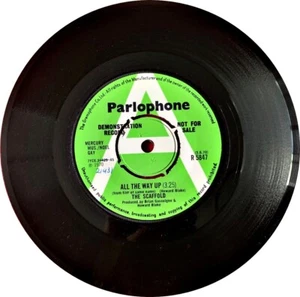 THE SCAFFOLD - ALL THE WAY UP / PLEASE SORRY - 7" - PROMO - UK - Imagen 1 de 4