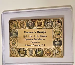TASCHENSPIEGEL Farmacia BUSIGO SABANA GRANDE PUERTO RICO Ficha Token Almud - Bild 1 von 13