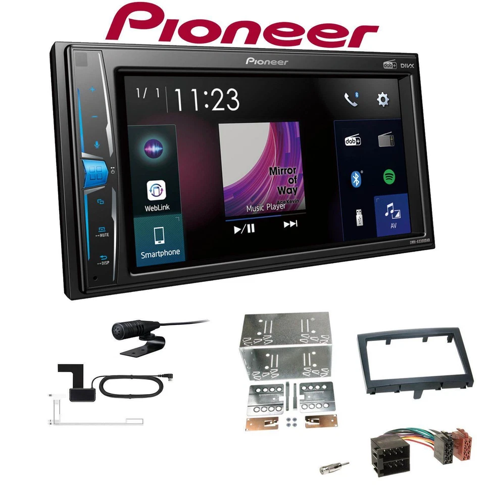 Pioneer 2-DIN Autoradio Bluetooth DAB+ für Porsche Cayman Facelift 2009-2013 - Bild 1 von 4