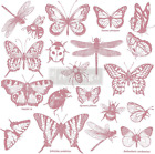 Redesign Decor Clear-Cling Stamps - Monarch Collection for Wall Paint Wall Art F
