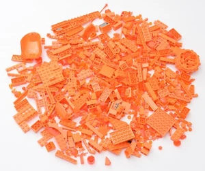 Lego Half a Kilo Orange Bricks and Pieces 500g Bundle Genuine - Picture 1 of 3