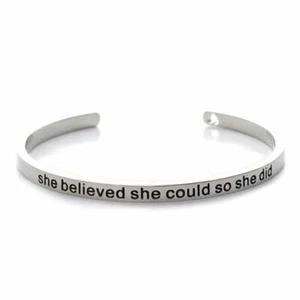 Mantra Bracelet She believed She Could so She Did - Picture 1 of 1