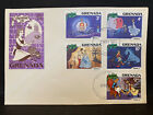 GRENADA, 1980s, DISNEY Cachet FDCs, First Day Covers