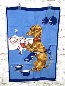 "Tessuto asciugamano da tè pannolino bassotto cane 19""x 28,5" - Foto 1 di 5