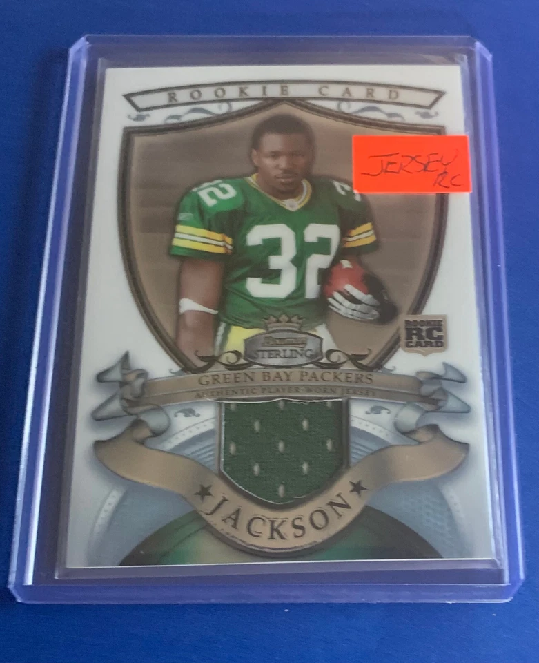 Brandon Jackson BSRR-BJ Rookie Jersey Patch 2007 Bowman Sterling Packers R1 - Image 1 of 4