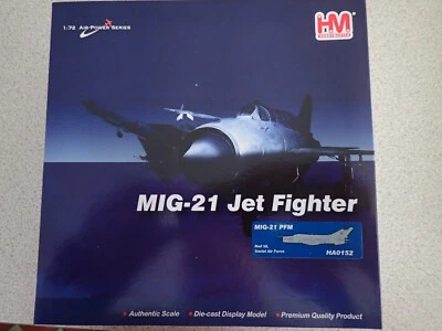 Hobbymaster HA0152 1:72 MIG-21 PFM Rojo 50 Fuerza Aérea Soviética Sellado Foto 1 de 4