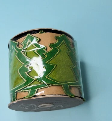 NEW D. Stevens 4” x 6 Yards cutout green tree garland NIP - Image 1 of 2