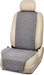 Linen Car Seat Cover for Cars - Soft & Breathable Front Premium Covers with Non- - Picture 1 of 12