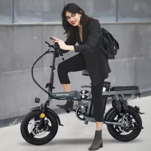 Electric Bike for Adults 500W 25MPH 35Miles Foldable City Commuting E-Bicycle - Picture 1 of 13