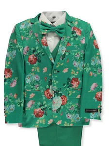 Kids World Boys' 5-Piece Rose Suit - Picture 1 of 17