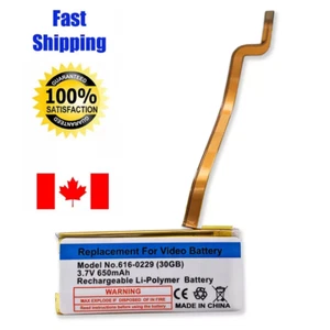 Replacement Battery Apple iPod Classic MP3 7th 6th 5th Gen 120GB 160 30 80 Video - Imagen 1 de 4