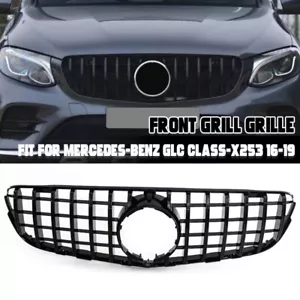 GT Front Grille Black Grill For Mercedes Benz GLC X253 GLC300 GLC350 2015-2019 - Bild 1 von 14