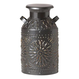 "Luz de acento lata de leche vintage | negro ahumado | 9,75" H" - Imagen 1 de 2