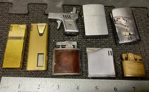 Lot Of 8 Vintage Cigarette Lighters free shipping - Picture 1 of 10