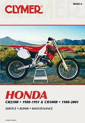 Clymer Repair Manual for 1988-1991 Honda CR 250 1988-2001 Honda CR 500 M432-3 - Image 1 of 1