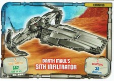 Lego Star Wars™ Serie 1 Cartas Coleccionables Mapa 220 - Coche Sith Infiltrator