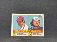 1984 Topps Tiffany (NM or better) #135 Victory Leaders John Denny & LaMarr Hoyt