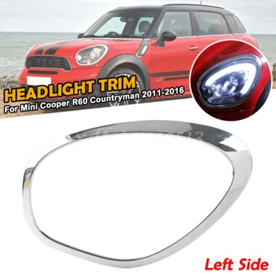 Left Driver Headlight Trim Ring Bezel For MINI Cooper R60 Countryman 2011-2016 Foto 1 de 4