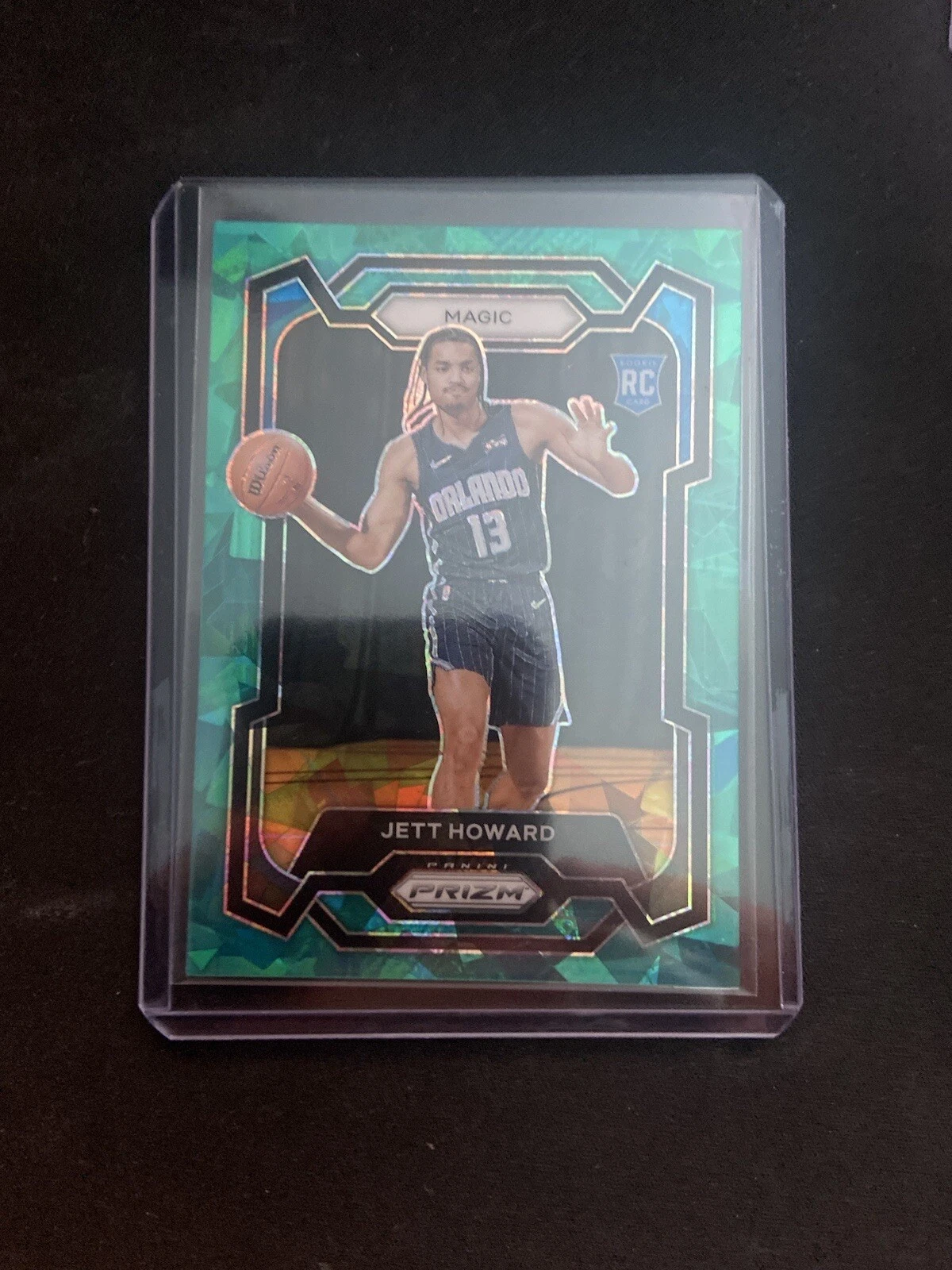 Jett Howard RC 2023-24 Panini Prizm TEAL ICE /225 #132 Orlando Magic Rookie SP