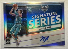 2020-21 Donruss Optic LAMELO BALL SIGNATURE SERIES ROOKIE SILVER HOLO AUTO