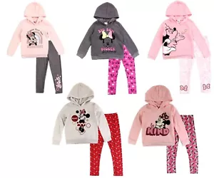 Disney Little Girls' Minnie Mouse Hoodie Sweatshirt and Leggings Outfit Set 4-6x - Picture 1 of 6