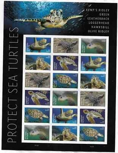 USPS Protect Sea Turtles forever stamps Sheet of 18 stamps, *SEALED* - Picture 1 of 1